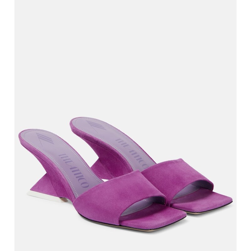 The Attico Cheope 60 suede mules
