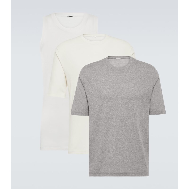 Jil Sander Set of 3 cotton jersey tops