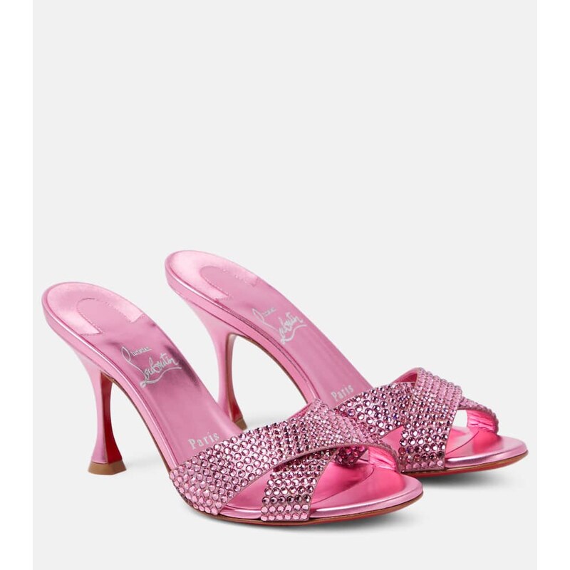 Christian Louboutin Mariza Is Back embellished suede mules