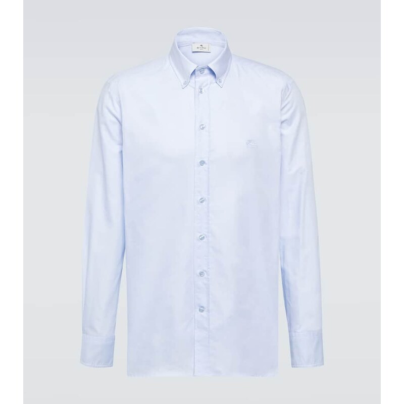 Etro Logo cotton Oxford shirt