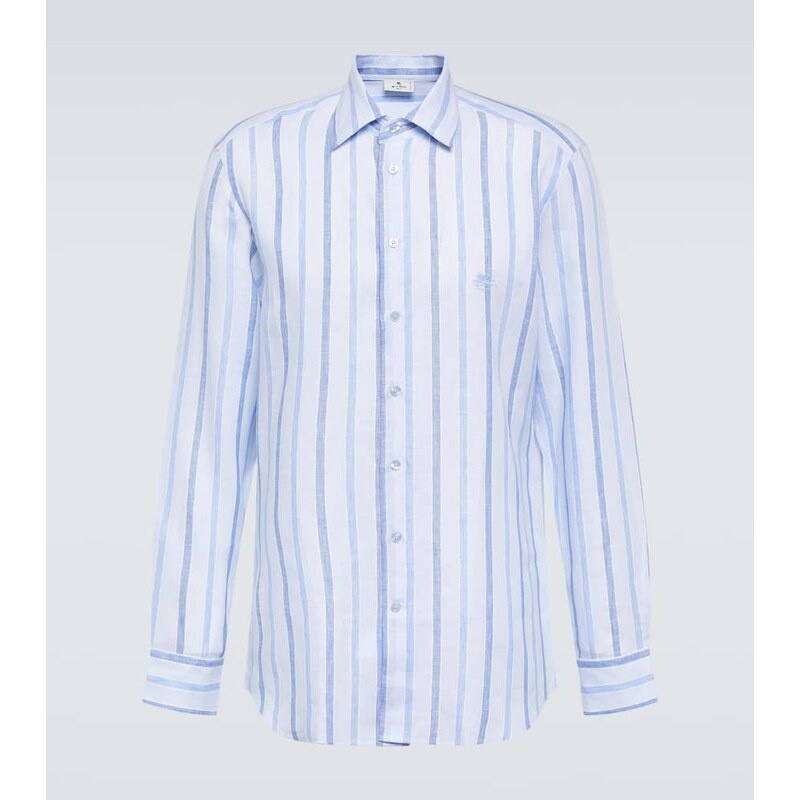 Etro Striped linen shirt