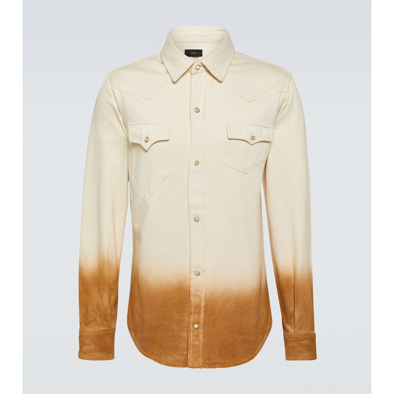 Alanui Bright Hues printed denim shirt