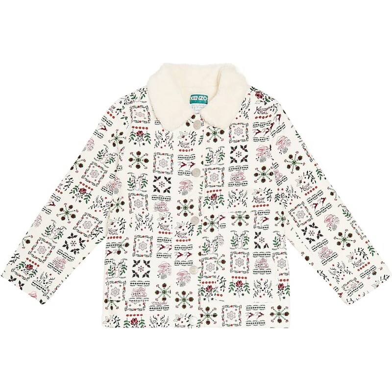 Kenzo Kids Printed cotton jacket