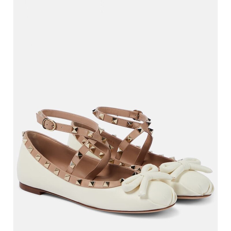 Valentino Garavani Rockstud leather ballet flats