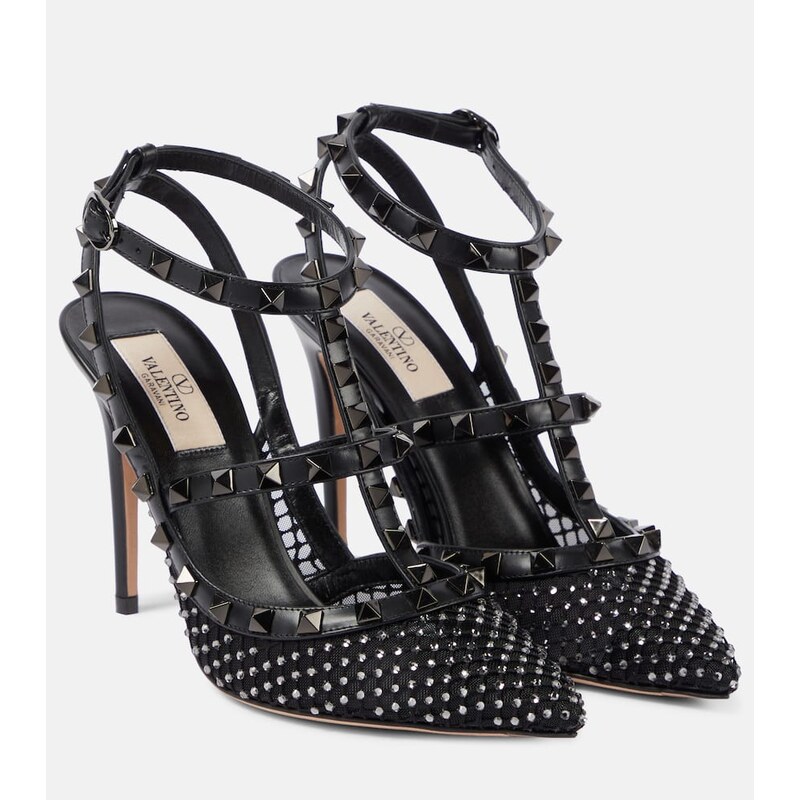 Valentino Garavani Rockstud 100 leather pumps