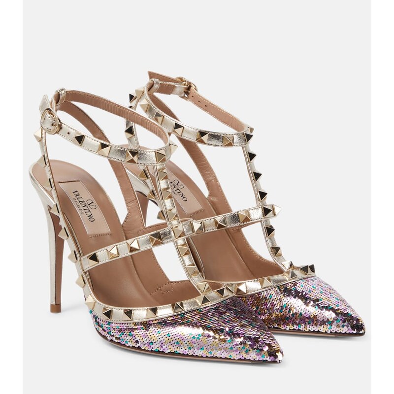 Valentino Garavani Rockstud embellished pumps