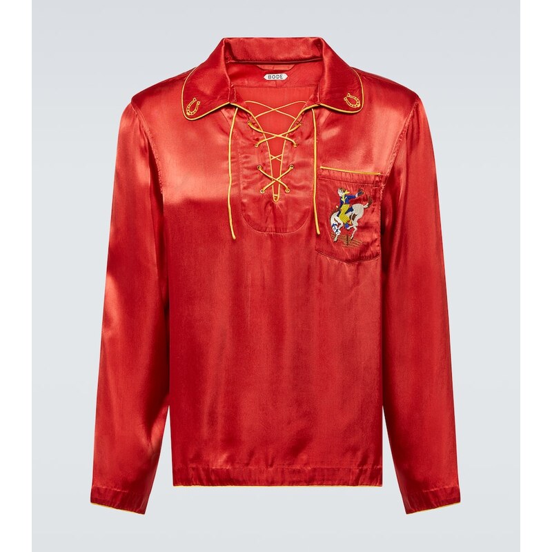 Bode Bronco embroidered shirt