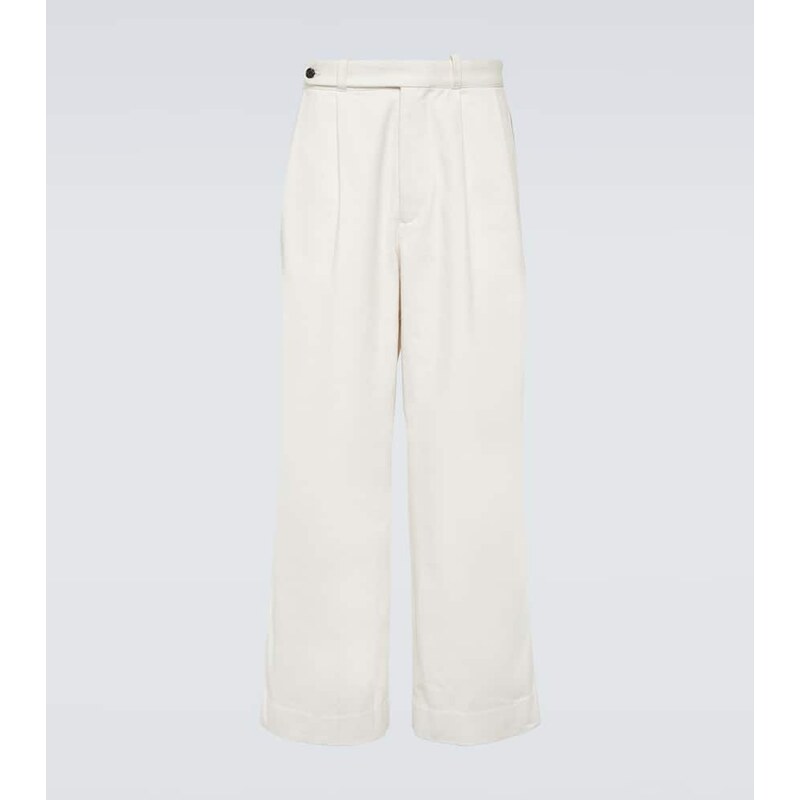 Bode Skunk Tail cotton wide-leg pants
