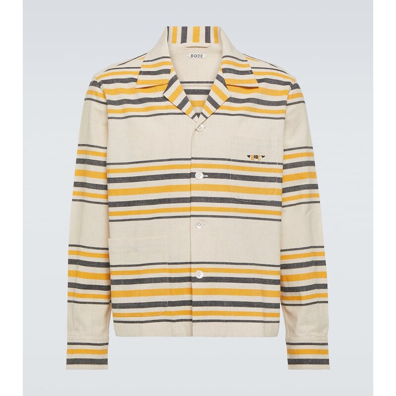 Bode Namesake striped cotton shirt