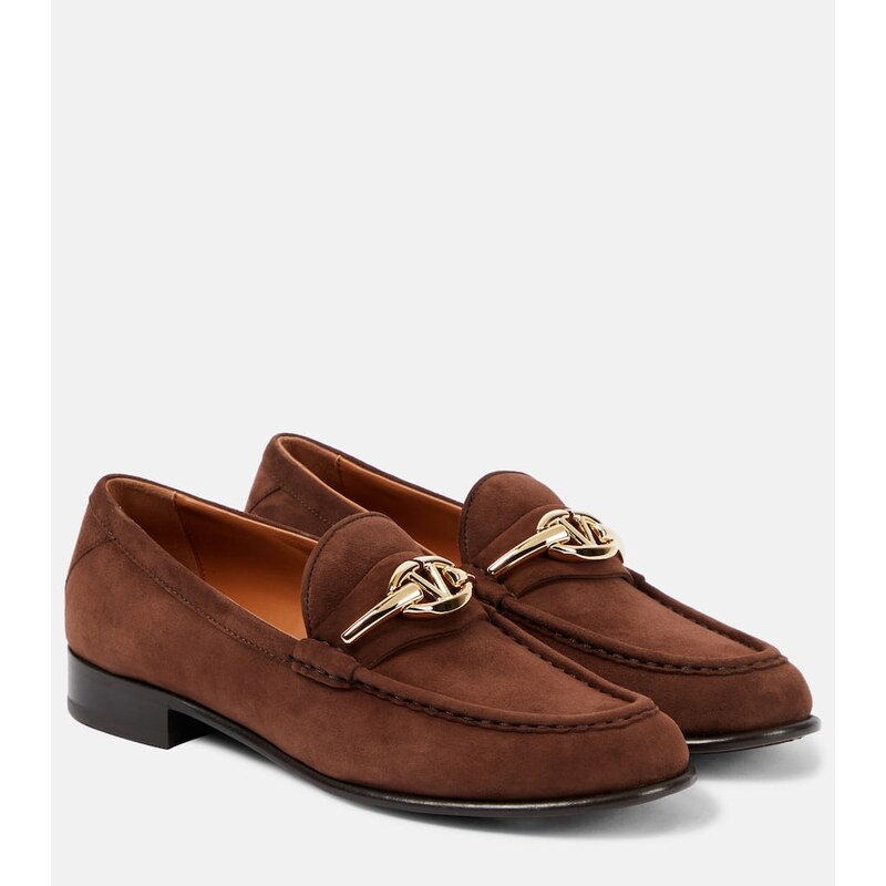 Valentino Garavani VLogo Gate suede loafers