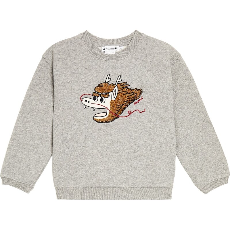 Bonpoint Tonino embroidered cotton jersey sweatshirt