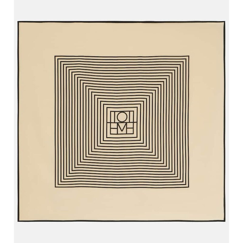 Toteme Monogram silk scarf