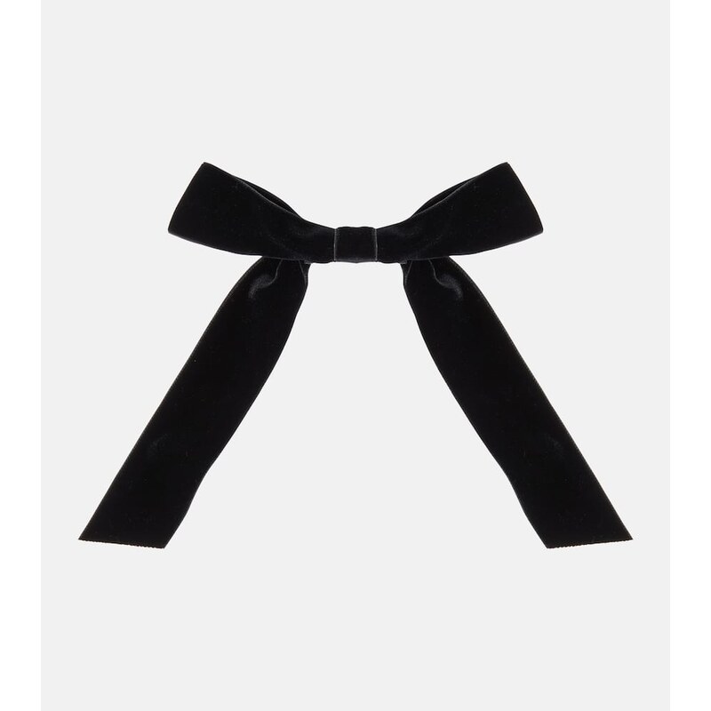 Jennifer Behr Adley bow velvet barrette