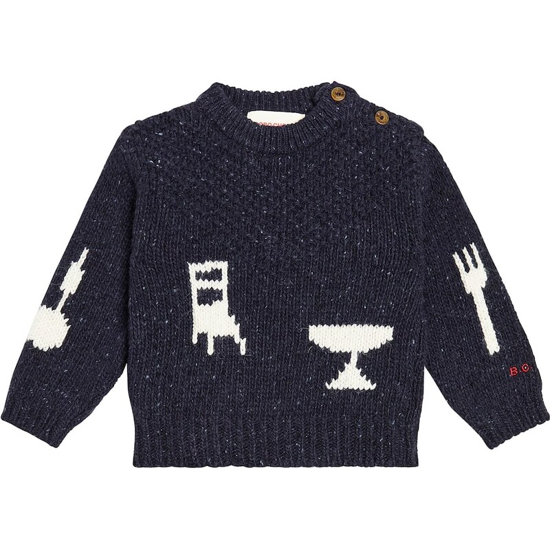Bobo Choses Baby The Feast wool-blend sweater