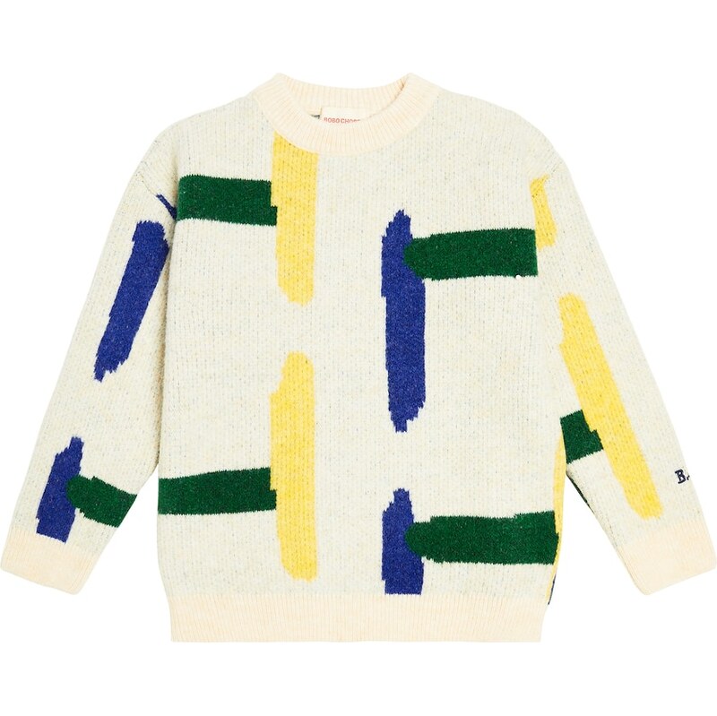 Bobo Choses Geometric jacquard sweater