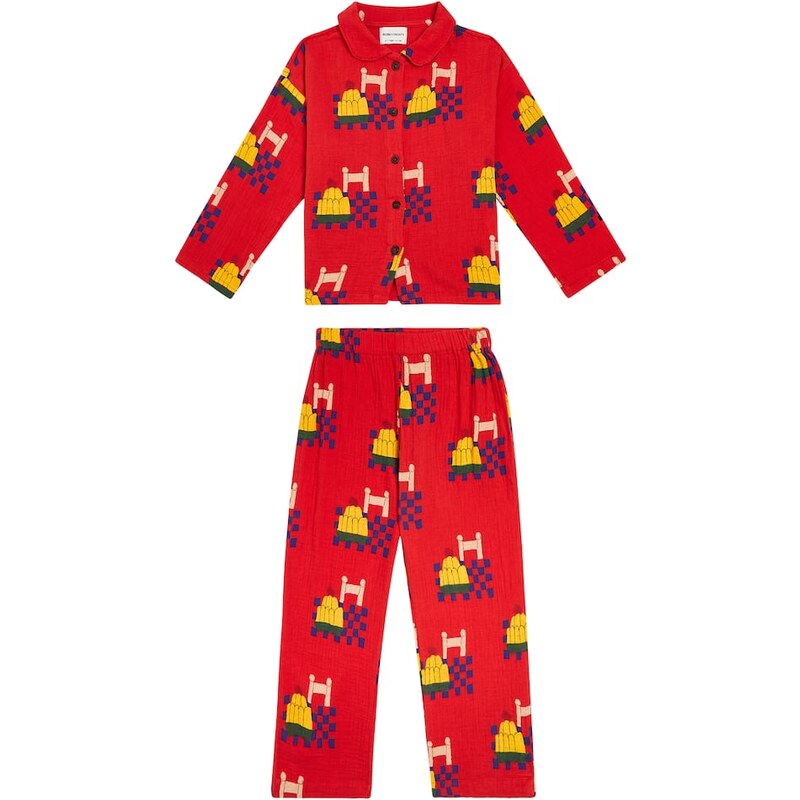 Bobo Choses Yummy Cake printed cotton pajamas