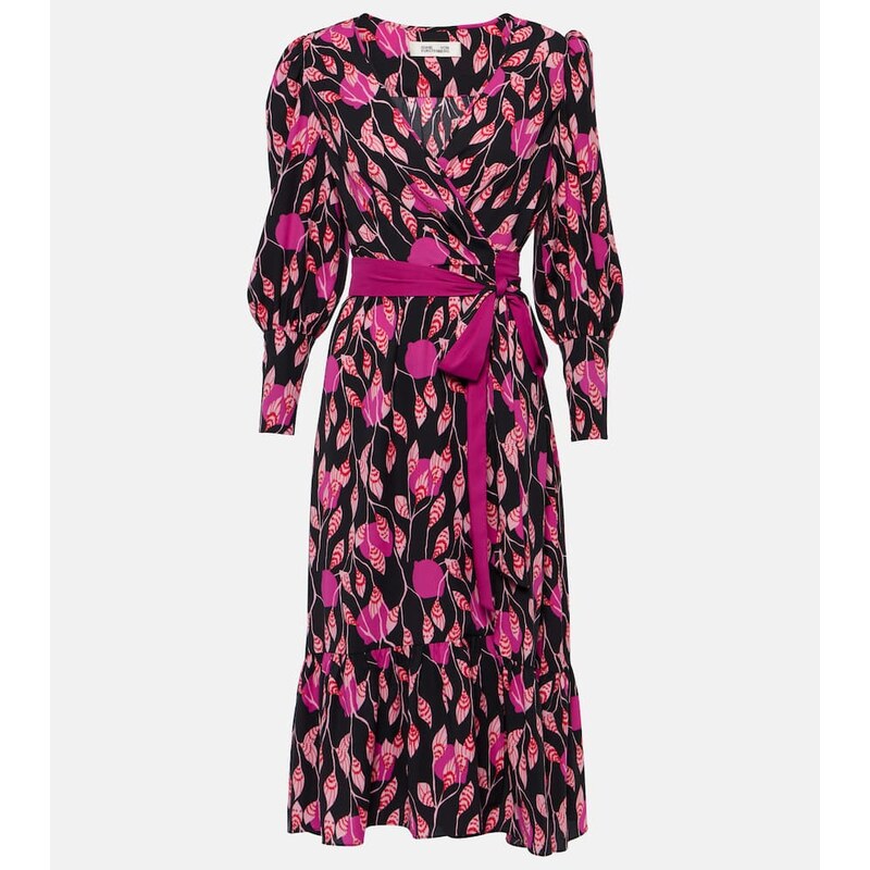 Diane von Furstenberg Blade printed crÃªpe wrap dress