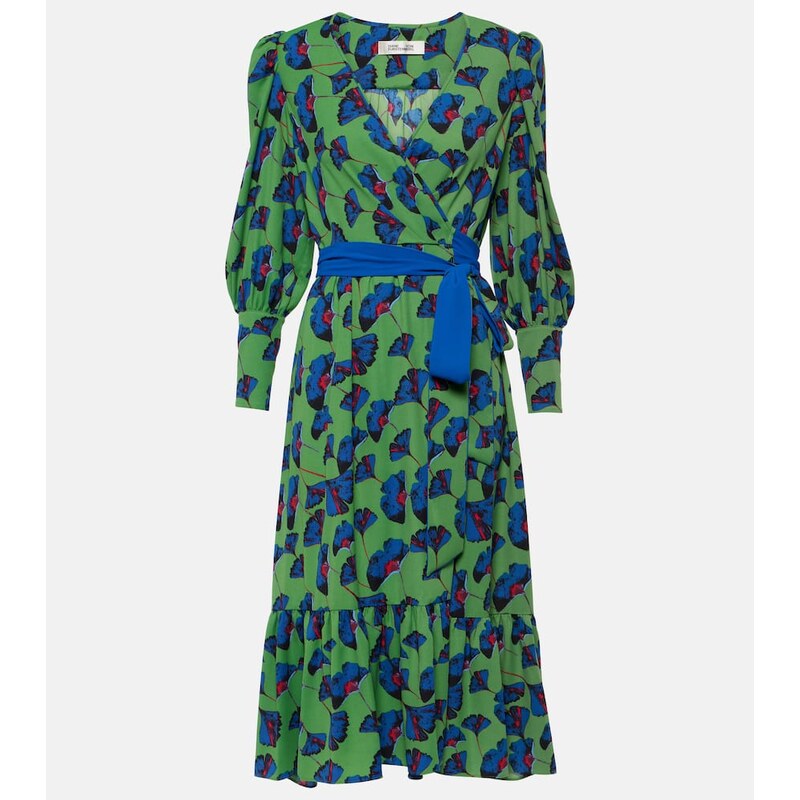 Diane von Furstenberg Blade printed crÃªpe wrap dress