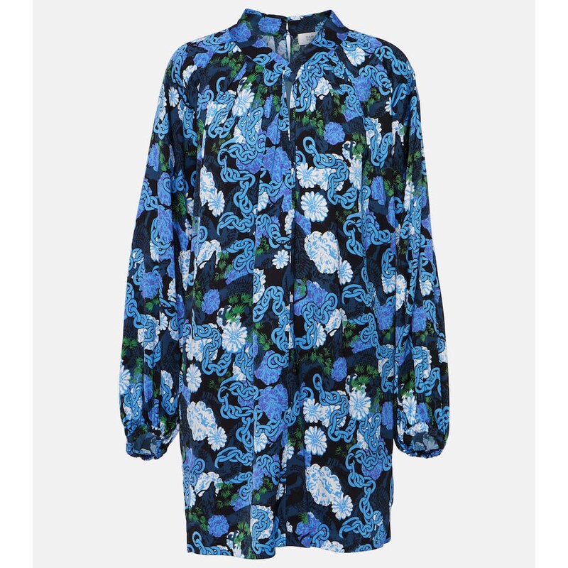 Diane von Furstenberg Silka printed satin minidress