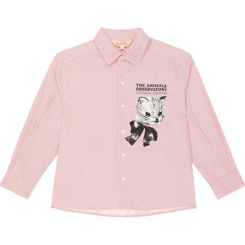 The Animals Observatory Wolf printed cotton shirt