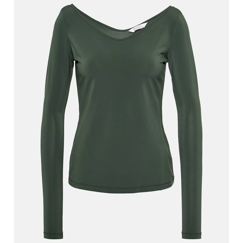 Max Mara Ragazza jersey crÃªpe top
