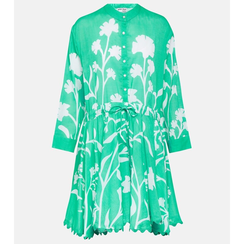 Juliet Dunn Majorelle cotton shirt dress