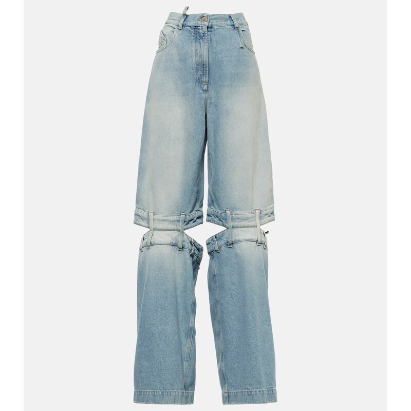 The Attico Low-rise wide-leg jeans