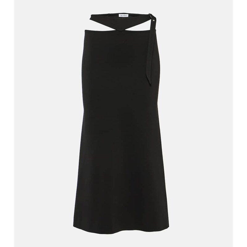 The Attico Cutout midi skirt