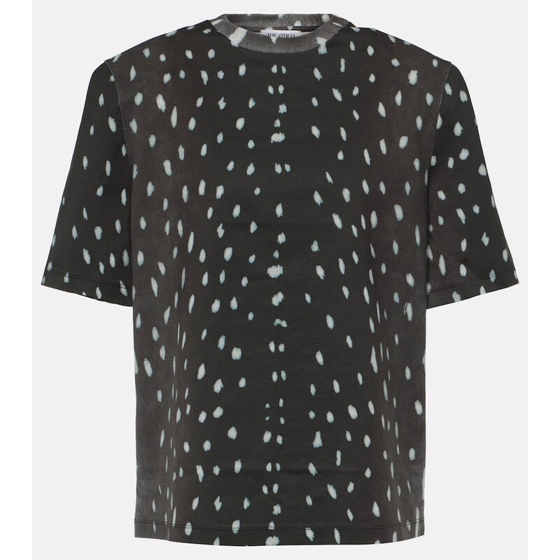 The Attico Padded printed cotton T-shirt