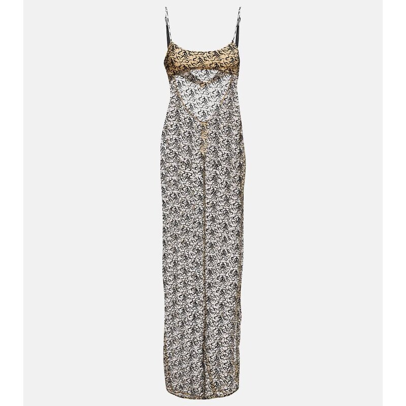 The Attico Cotton-blend maxi dress