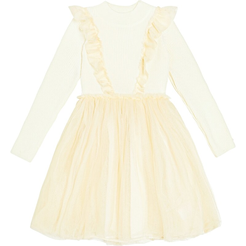 Donsje Flovos ribbed-knit tulle dress