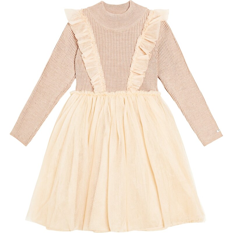 Donsje Flovos ribbed-knit tulle dress