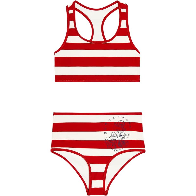 Zimmermann Kids Alight striped bikini