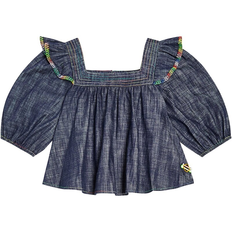 Zimmermann Kids Alight denim top