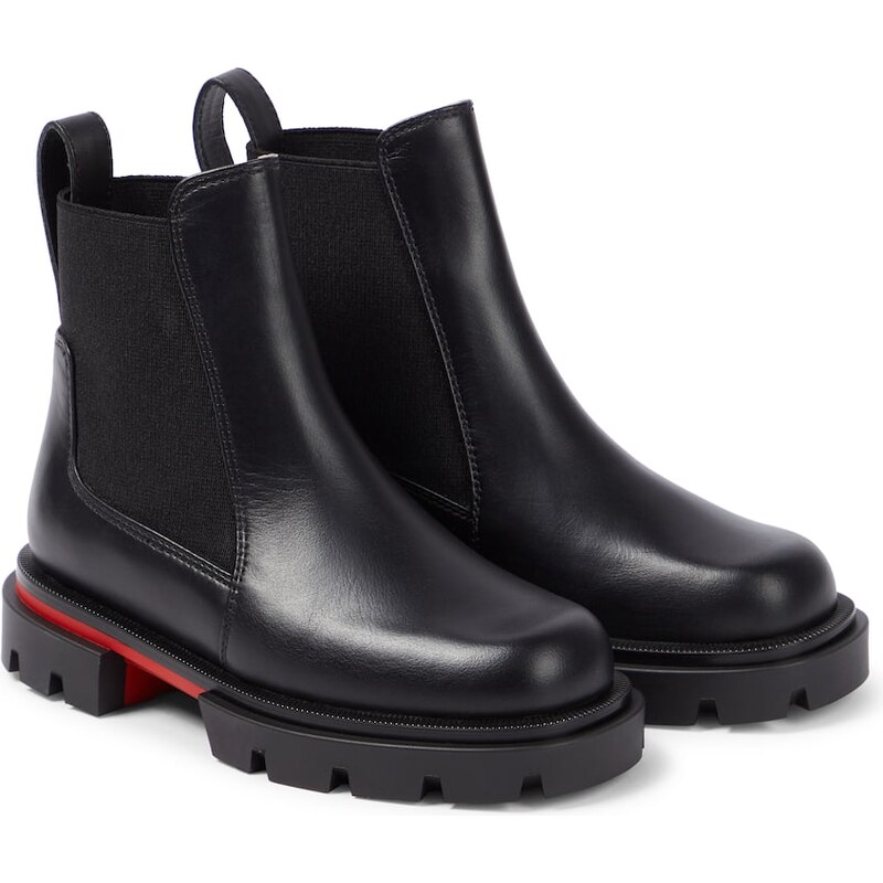 Christian Louboutin Kids Marchacroche leather ankle boots