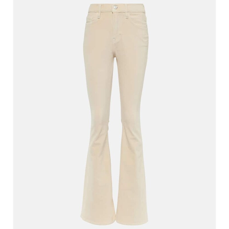 Frame Le High Flare Velveteen velvet flared jeans