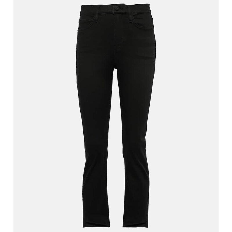 Frame Le High Straight cropped straight jeans