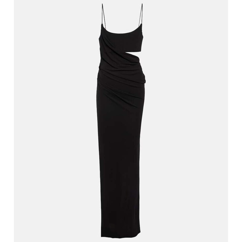 Alex Perry Asymmetric draped jersey maxi dress