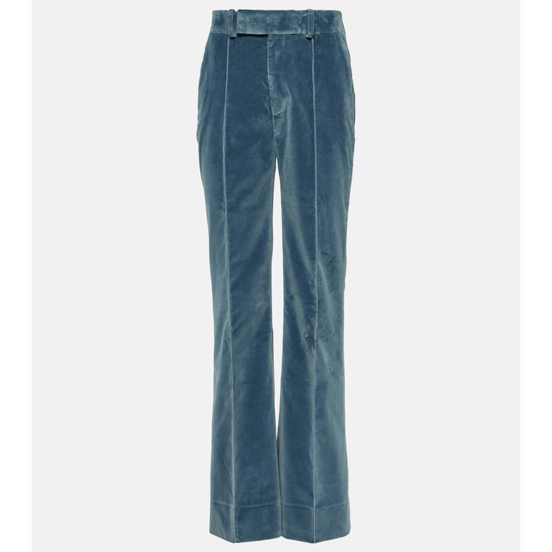 Frame The Slim Stacked velvet pants