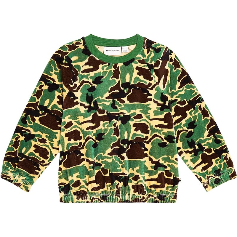 Mini Rodini Camouflage velour sweatshirt