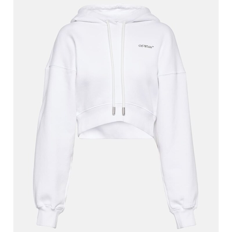 Off-White Printed cropped hoodie