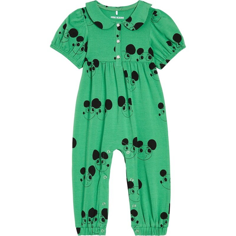 Mini Rodini Baby Ritzratz cotton jersey jumpsuit
