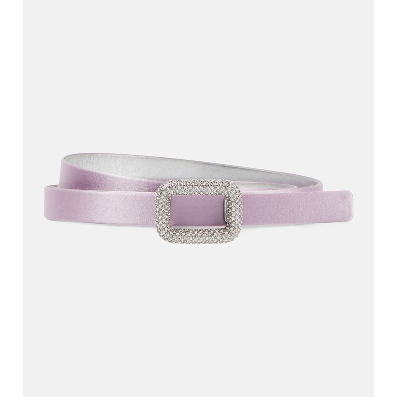 Roger Vivier Viv Choc embellished satin belt
