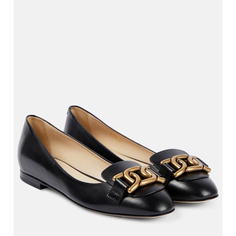 Tods Kate leather ballet flats