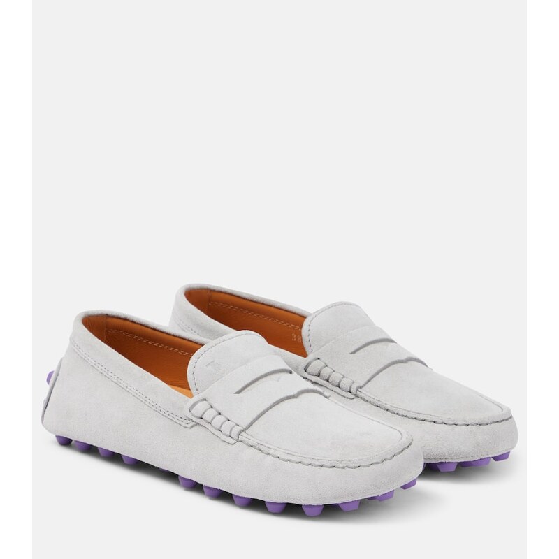 Tods Gommino Bubble suede moccasins