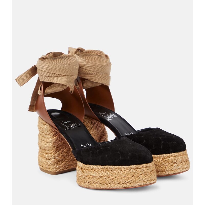Christian Louboutin Brigissima 70 espadrille sandals