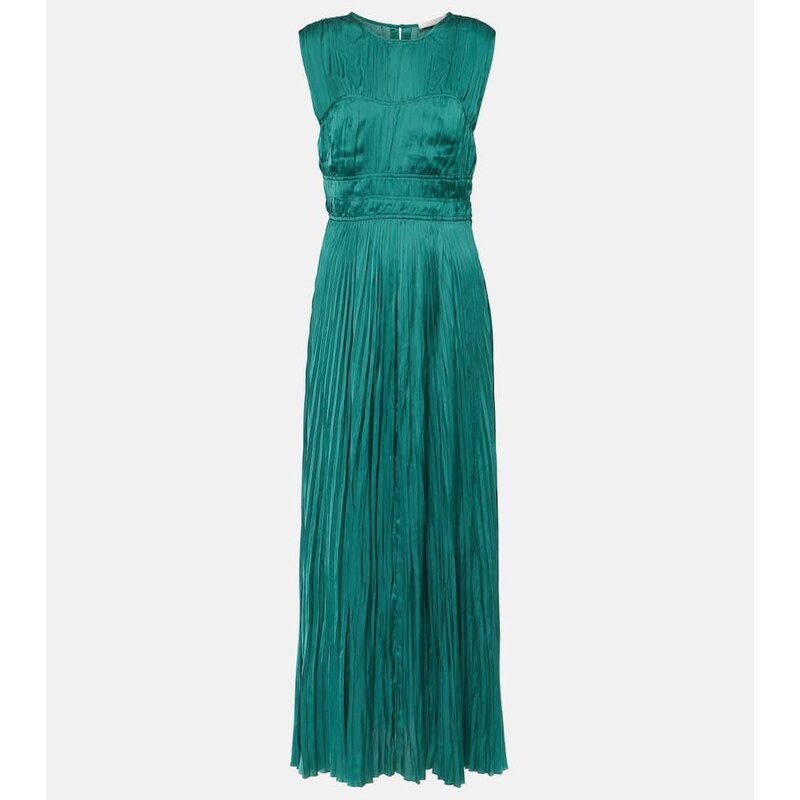 Ulla Johnson Delia pleated satin gown