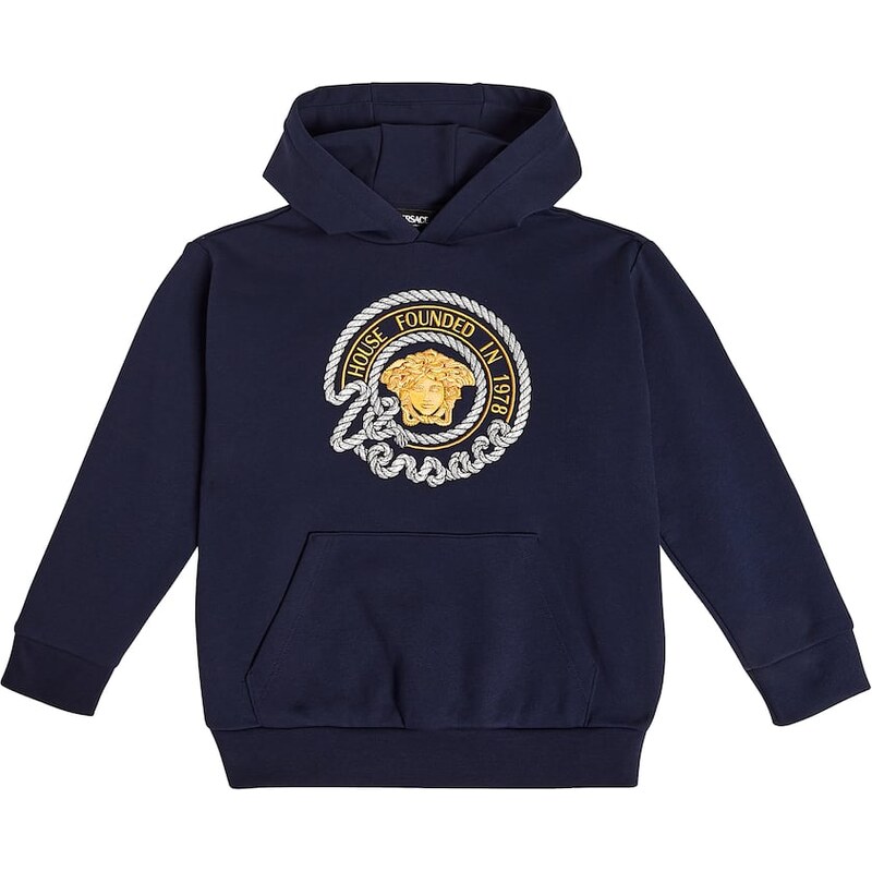 Versace Kids Medusa cotton jersey hoodie
