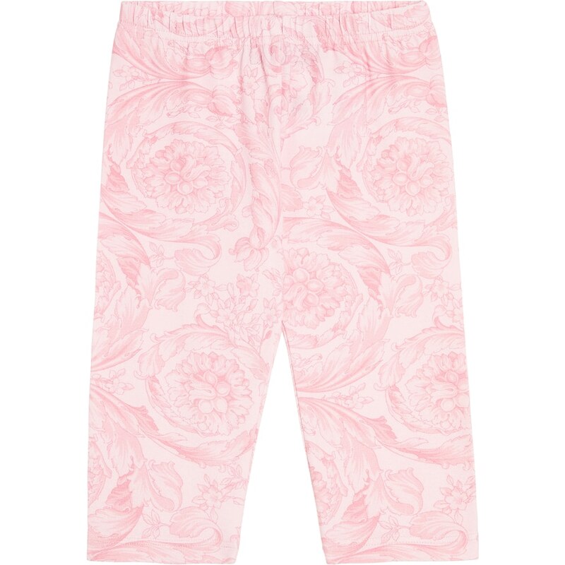 Versace Kids Baby Barocco cotton-blend leggings