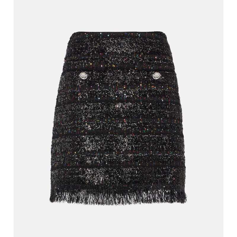 Giambattista Valli Sequined tweed miniskirt